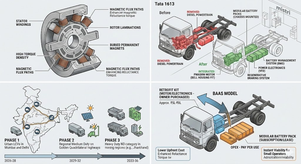 Electrification of  trucks  in India 